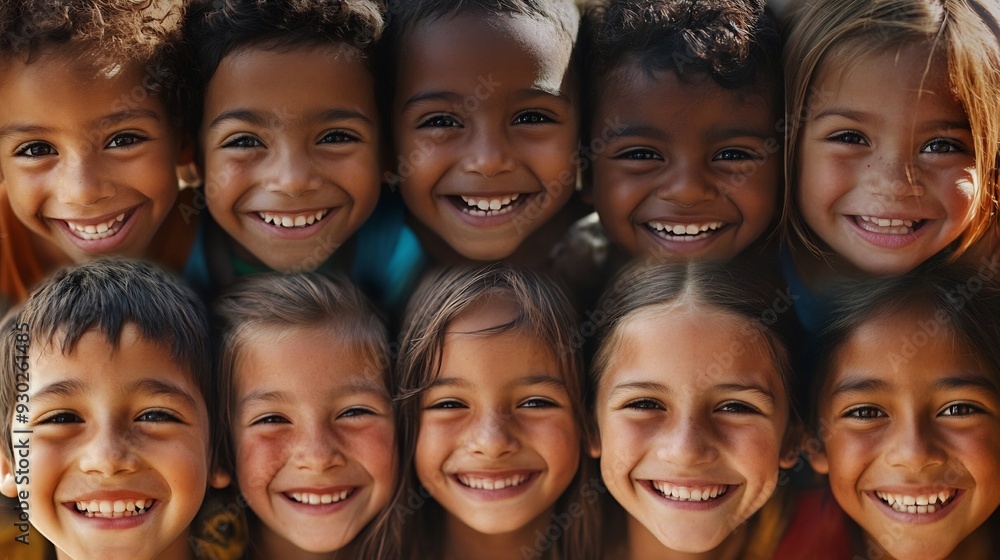 Smiling Children of Diverse Backgrounds Smiling Children of Diverse Backgrounds