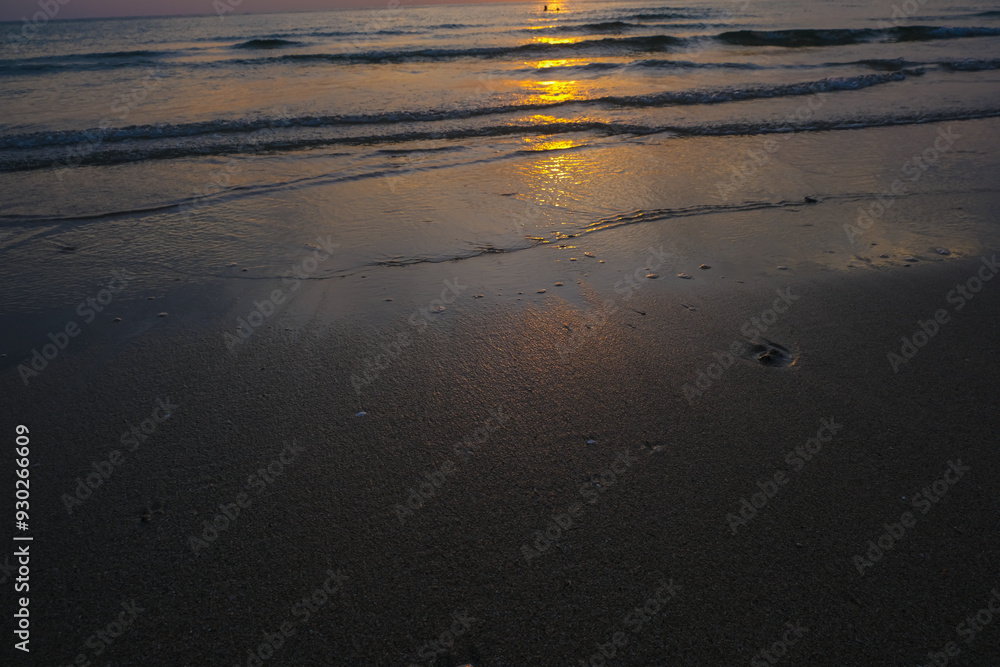 Serenity sea beach wave sunset sky with cloud nature landscape Serenity sea beach wave sunset sky with cloud nature landscape