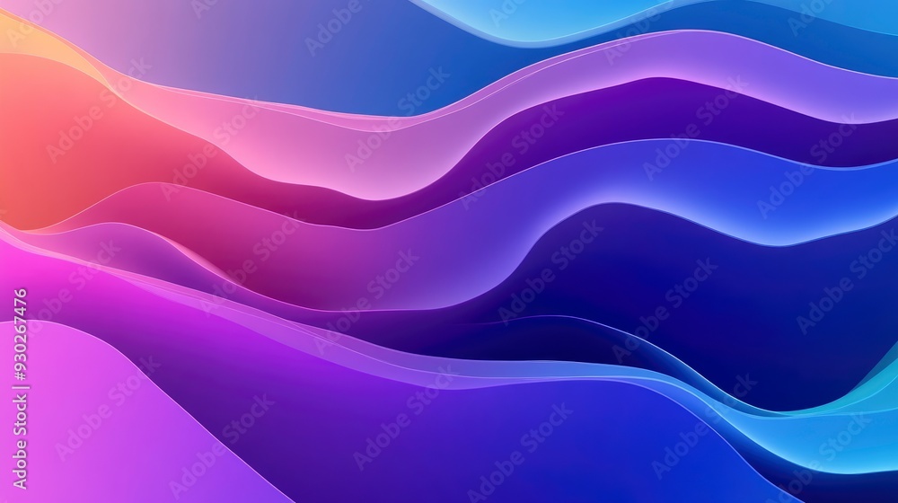 Fototapeta premium abstract colorful gradient background for design as banner, ads, and presentation concept, ai