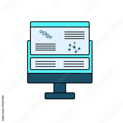 Bioinformatics Flat Icon