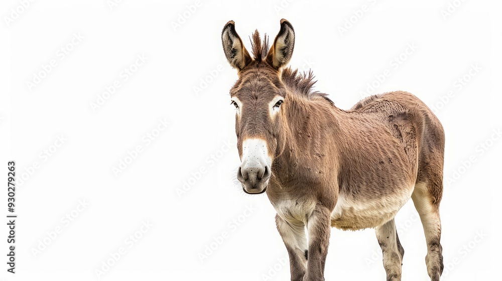 donkey on white background. donkey on white background.