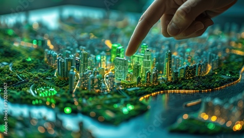 A Fingertip Exploration of a Miniature Cityscape