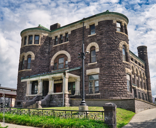 old Licking county jail in downtown Newark Ohio USA