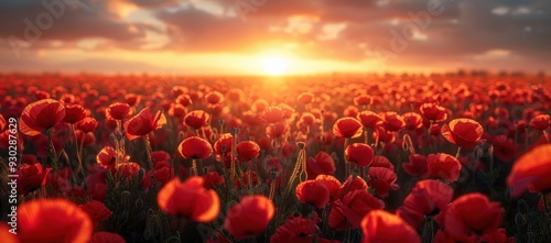 Poppies in the Golden Hour