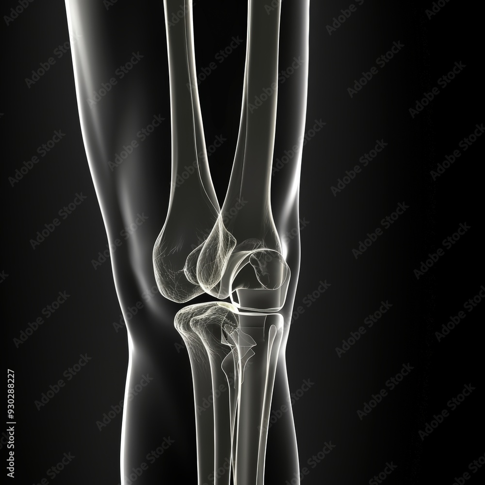 X-ray of a human knee X-ray of a human knee
