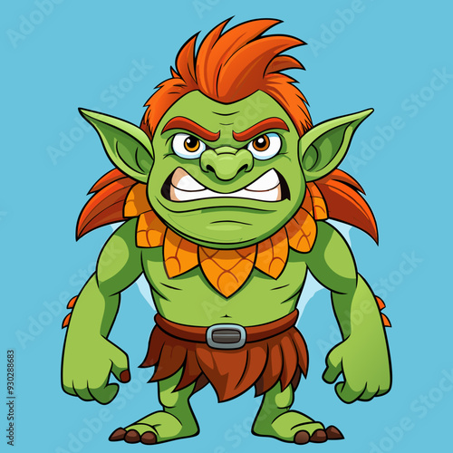 cartoon illustration of troll