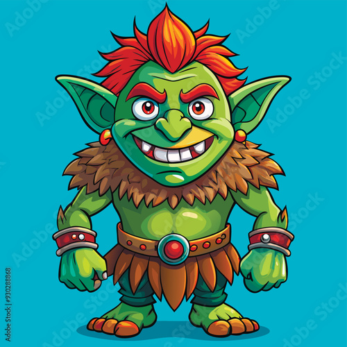 cartoon illustration of troll