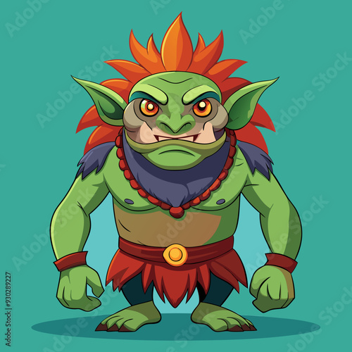 cartoon illustration of troll