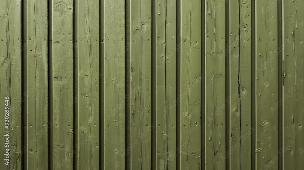 Fototapeta premium Green wooden wall