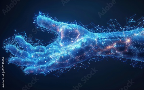 Digital Hand Reaching Out