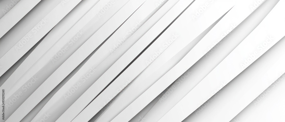 Obraz premium Abstract White Diagonal Lines with Shadows