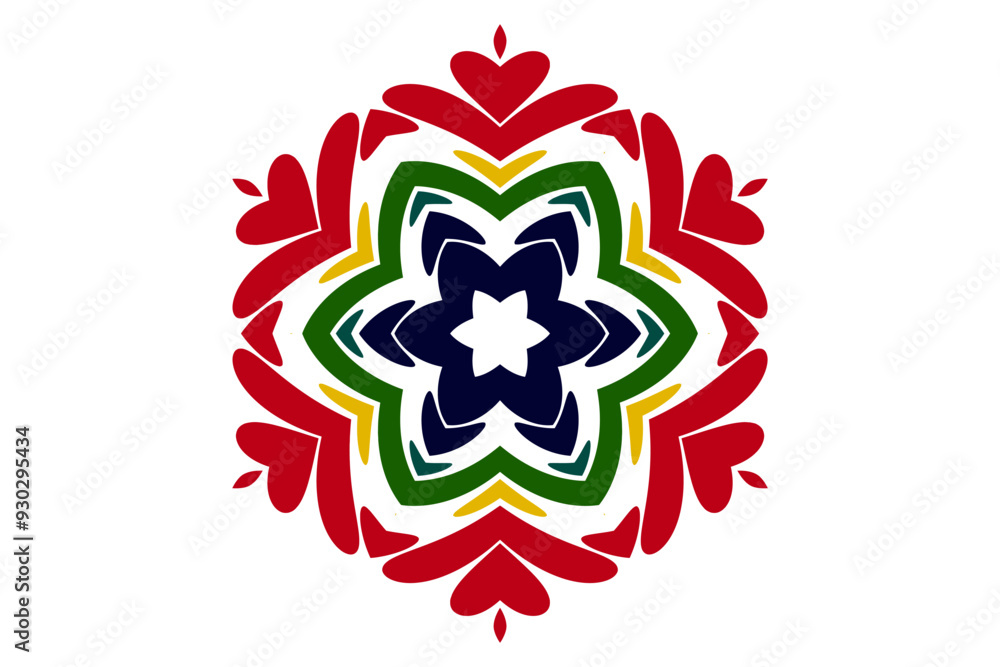 Fototapeta premium red and green ornament