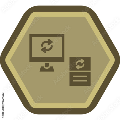 Data Synchronization Icon Design