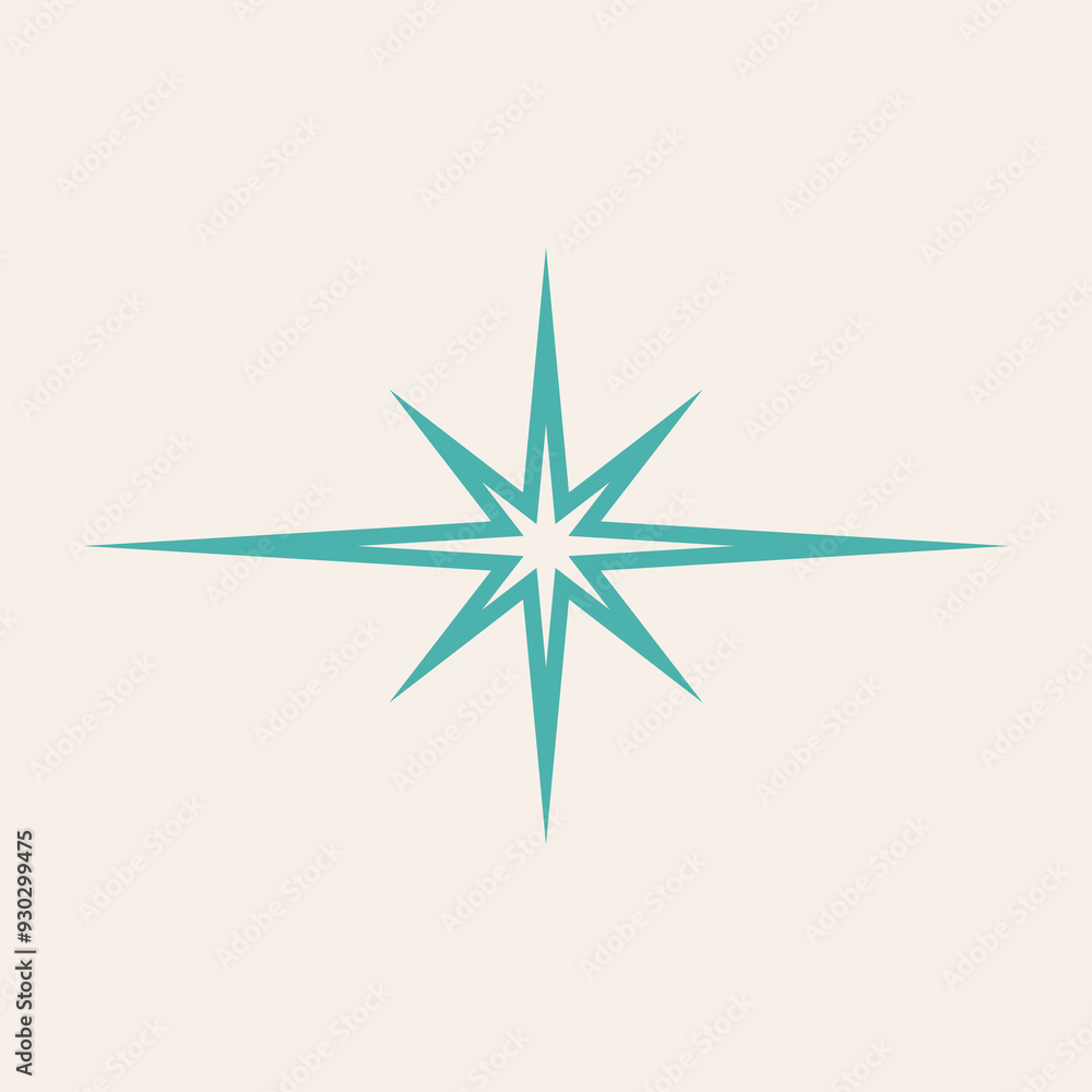 Mid Century Modern 50s Starburst Stars Mid Century Modern 50s Starburst Stars