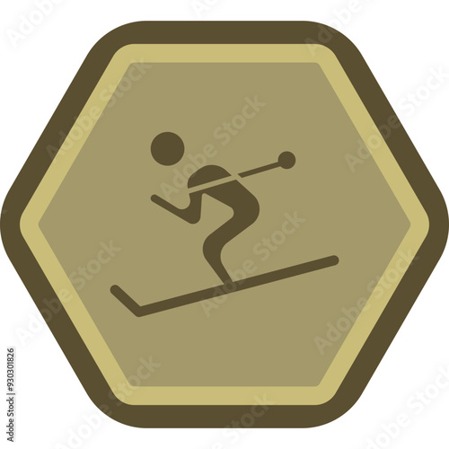 Cross cuntry Icon Design