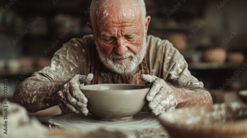An individual passionately shapes a clay bowl on a pottery wheel, illustrating the art of pottery, craftsmanship, and the tactile connection between artist and material in a creative setting. An individual passionately shapes a clay bowl on a pottery wheel, illustrating the art of pottery, craftsmanship, and the tactile connection between artist and material in a creative setting.