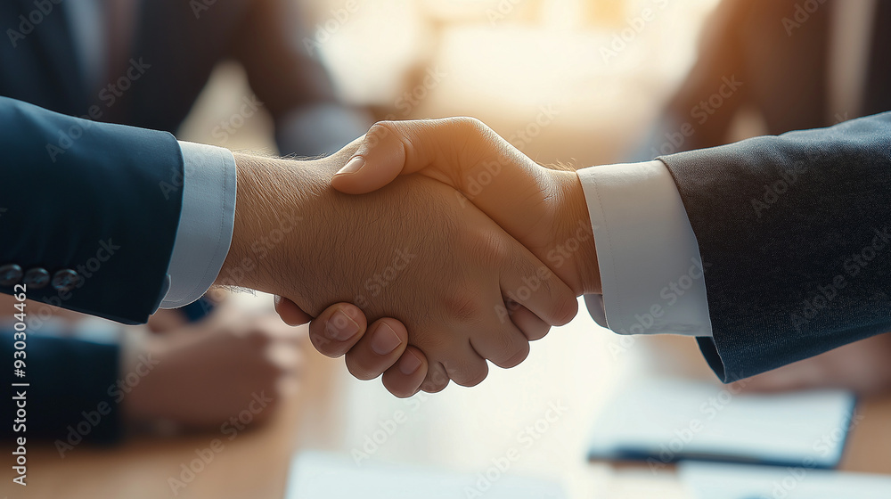 Business People Handshake Greeting Deal at work Business People Handshake Greeting Deal at work