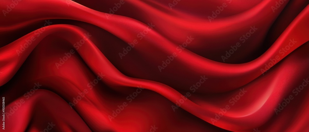 Abstract Red Draped Fabric Texture Background Abstract Red Draped Fabric Texture Background