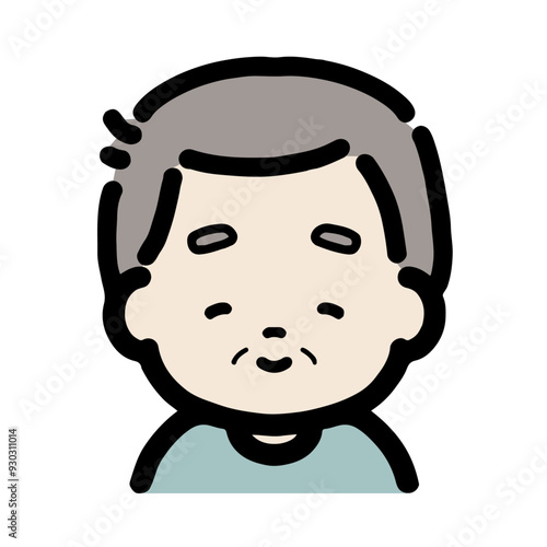 保育　おじいちゃん　敬老の日　9月　おたより　素材