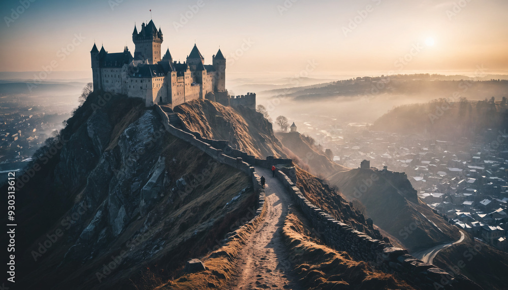 Castle City Wanders in Foggy Winter: The Pioneer's Passage Immersed in Landslide Castle City Wanders in Foggy Winter: The Pioneer's Passage Immersed in Landslide