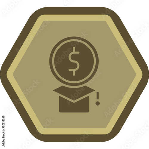 Education Cost Icon Design