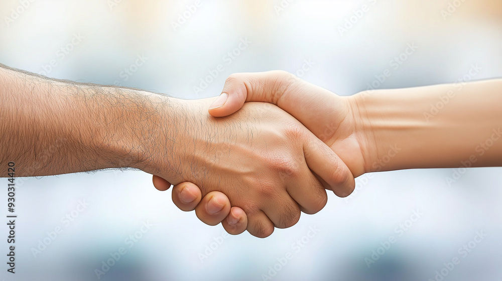 Close-up of a handshake between business partners Close-up of a handshake between business partners