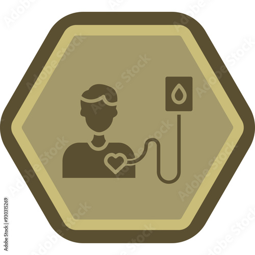 Donor Vector Icon Design