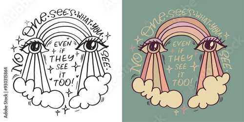 Cute hand drawn doodle lettering quote. Lettering for t-shirt design, mug print, bag print, clothes fashion. 100% hand drawn vector image.