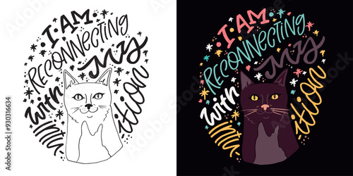 Cute hand drawn doodle lettering quote. Lettering for t-shirt design, mug print, bag print, clothes fashion. 100% hand drawn vector image.