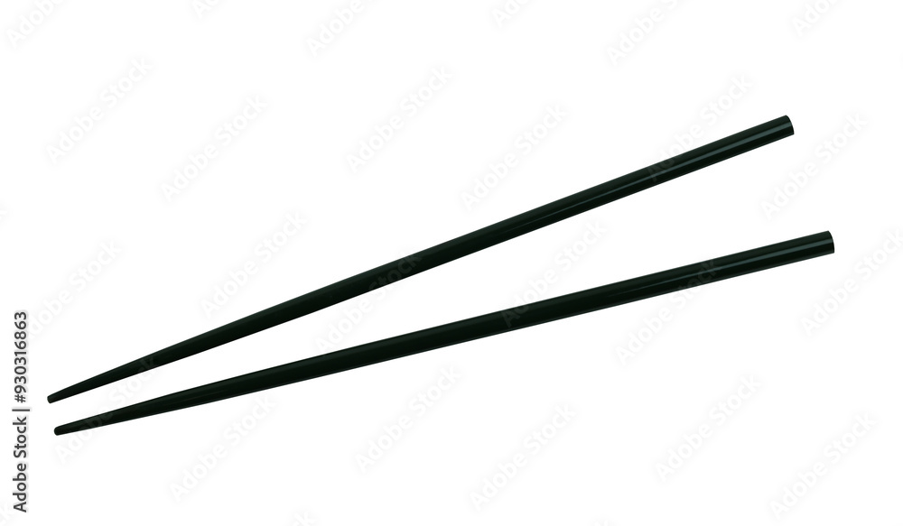 Plastic chopsticks are used as eating utensils, with transparent image. Plastic chopsticks are used as eating utensils, with transparent image.