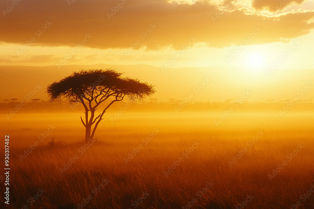 tree in sunset tree in sunset