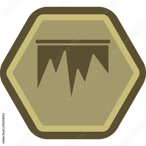 Stalagmite Vector Icon Design