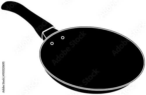 cooking illustration knife silhouette kitchen logo spatula icon utensil outline kitchenware pan tool food spoon equipment household restaurant plate shape cutlery pot chef for vector graphic
