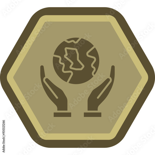 Save The World Icon Design