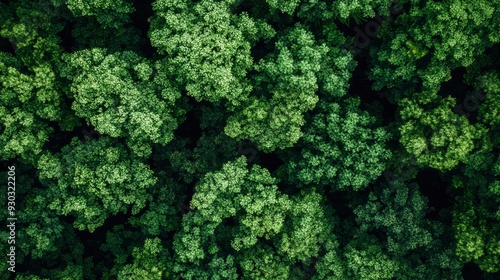 Aerial top view forest tree, Rainforest ecosystem and healthy environment concept and background, Texture of green tree forest view from above , ai