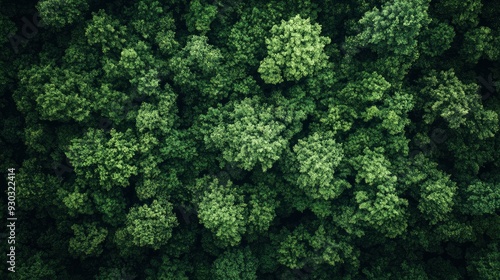 Aerial top view forest tree, Rainforest ecosystem and healthy environment concept and background, Texture of green tree forest view from above , ai