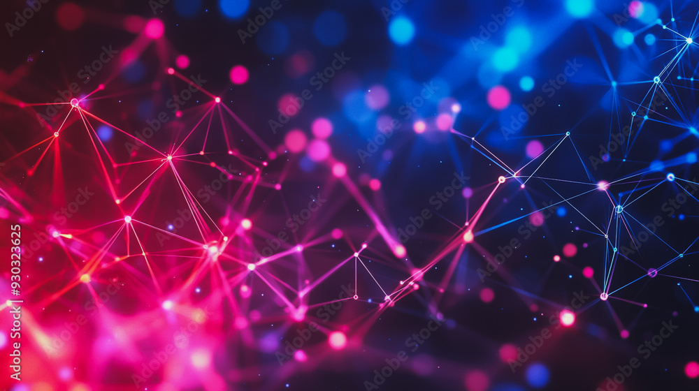 Abstract digital background electromagnetic wave background Innovation digital wave, information technology background and red luxury background with golden line decoration and curve light effect