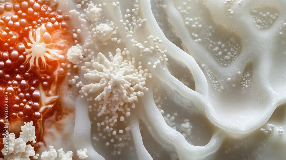 Abstract Close-up of Organic Structures Abstract Close-up of Organic Structures