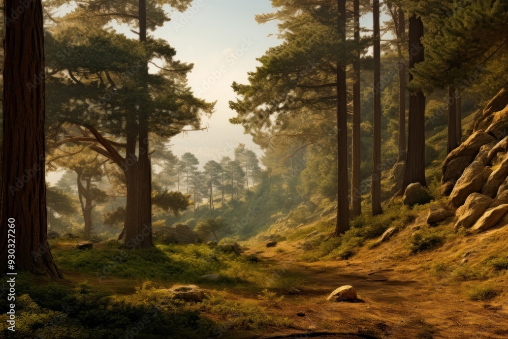 National park wilderness landscape sunlight. National park wilderness landscape sunlight.