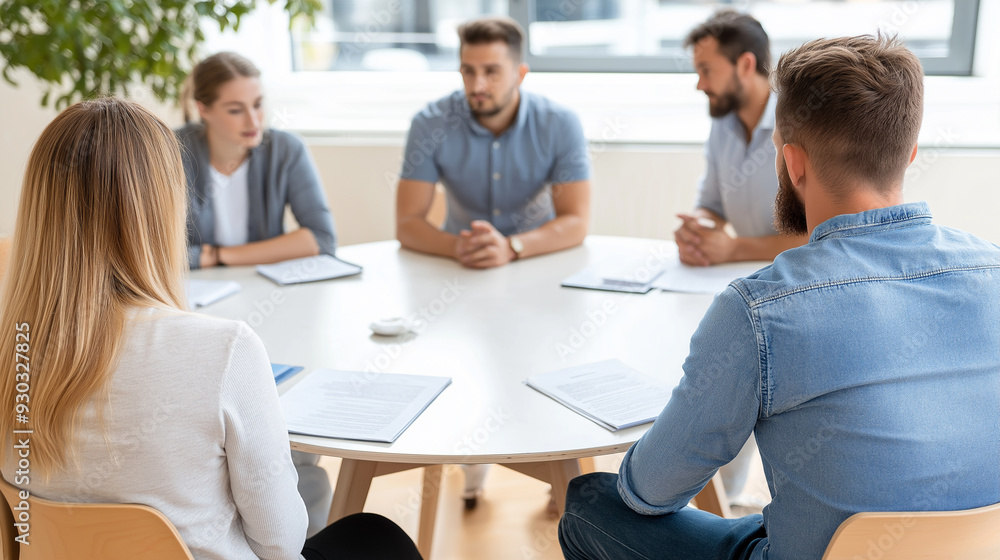 People in a support group People in a support group