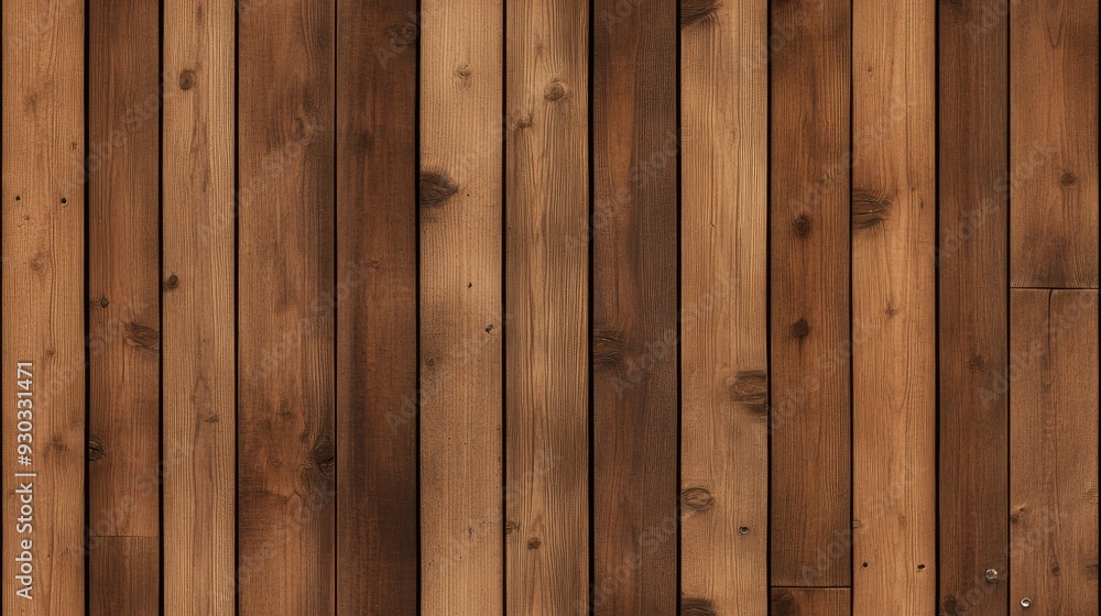 Weathered wooden slats showcase rich brown tones and textures, reflecting the charm of rustic architecture in a timeless, natural setting SEAMLESS PATTERN Weathered wooden slats showcase rich brown tones and textures, reflecting the charm of rustic architecture in a timeless, natural setting SEAMLESS PATTERN