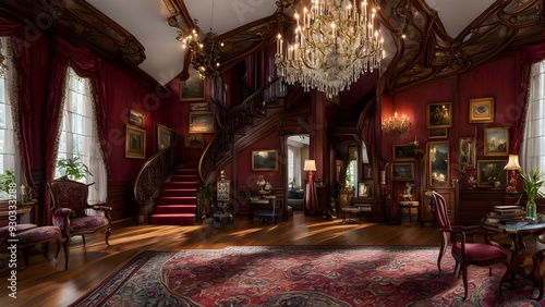 interior of a victorian house