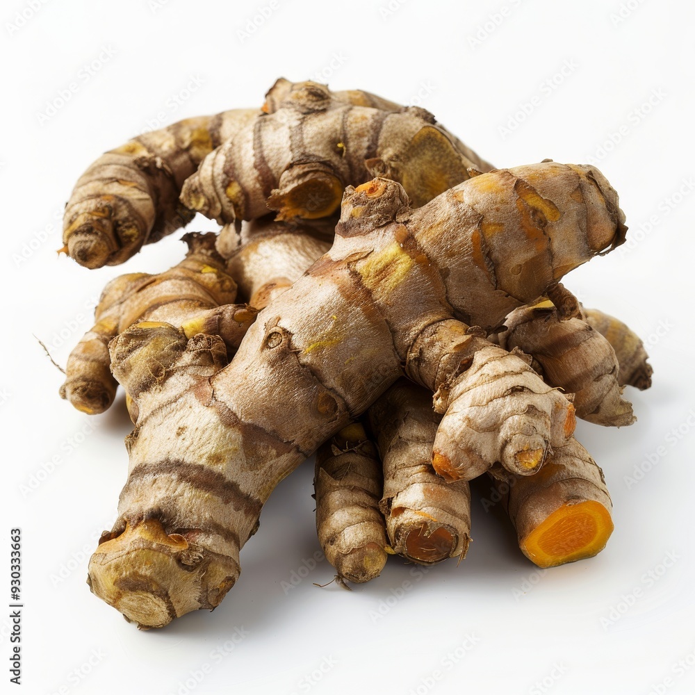 3D Rendering Turmeric Spice 3D Rendering Turmeric Spice