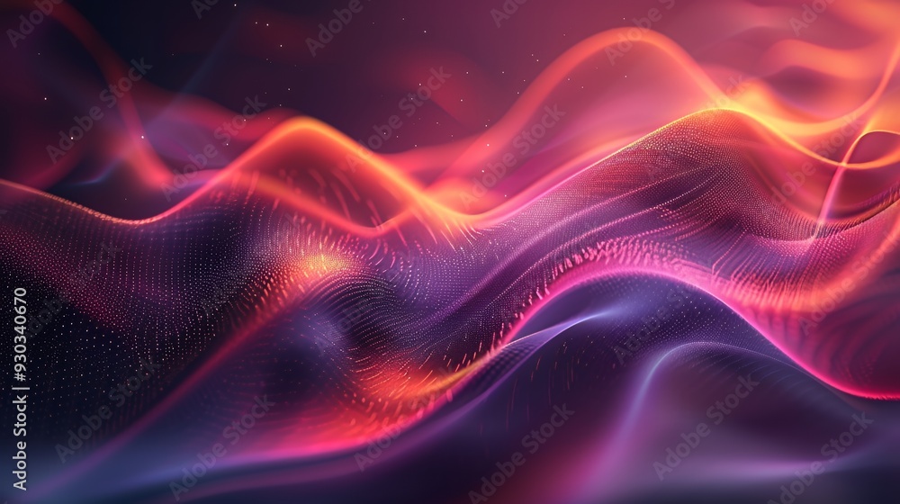 Abstract digital waves in vibrant colors creating a dynamic visual flow. Abstract digital waves in vibrant colors creating a dynamic visual flow.