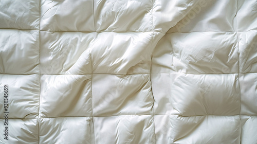 Wallpaper Mural luxurious quilted white fabric with soft puffy texture and subtle sheen for high-end upholstery and bedding Torontodigital.ca