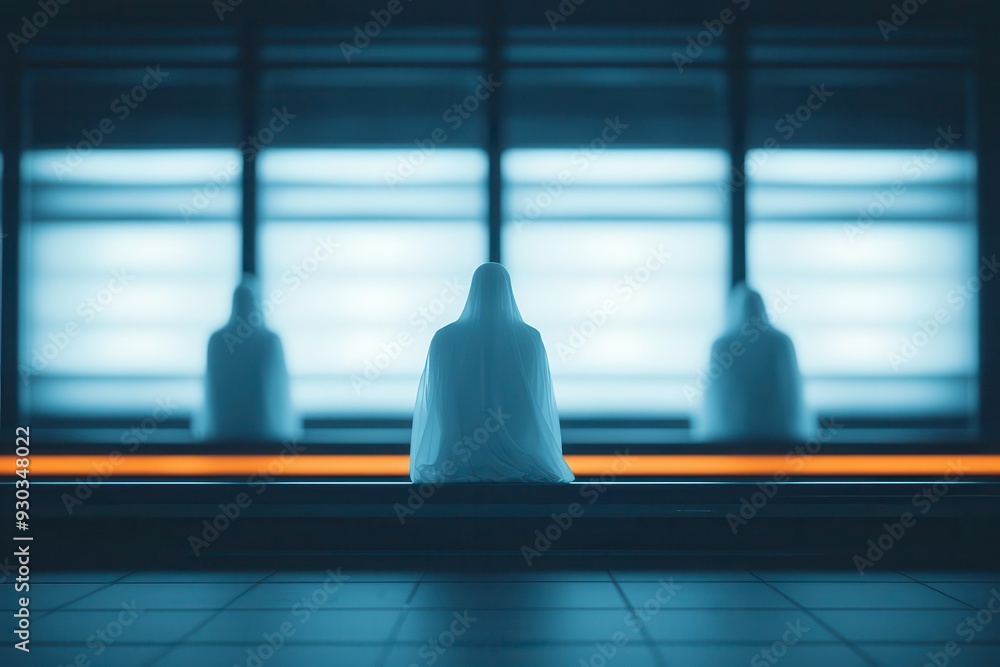 A glass chessboard reflects a modern building's interior, symbolizing the strategic game of business competition A glass chessboard reflects a modern building's interior, symbolizing the strategic game of business competition