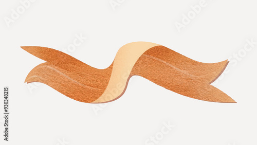 beige paper banner illustration vector