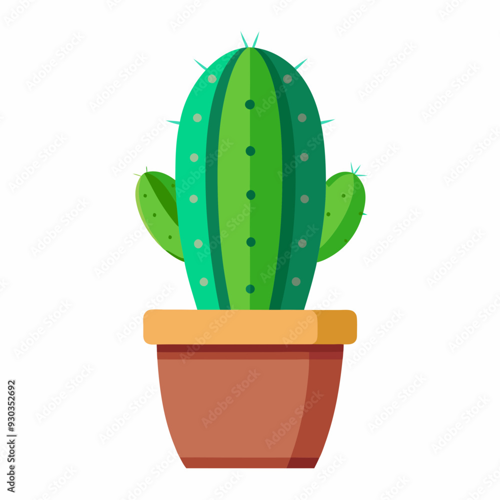 Cactus in a pot art vector illustration Cactus in a pot art vector illustration