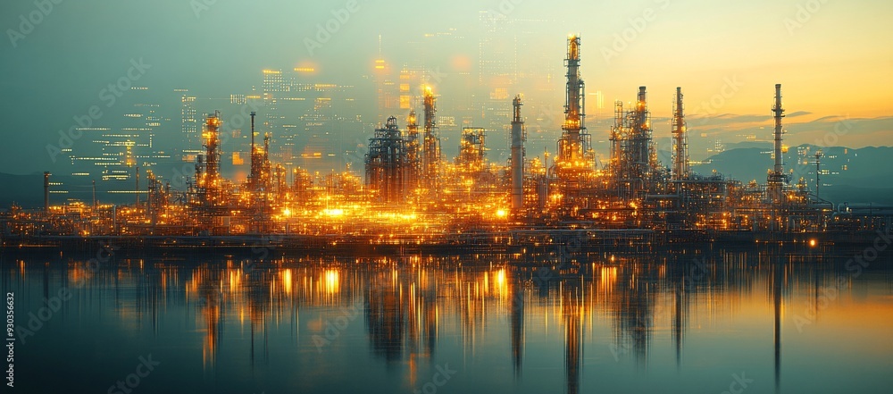 Steel pipeline outdoor structure in oil and gas chemical factory. Steel pipeline outdoor structure in oil and gas chemical factory.