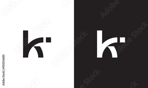 KI logo, monogram unique logo, black and white logo, premium elegant logo, letter KI Vector minimalist